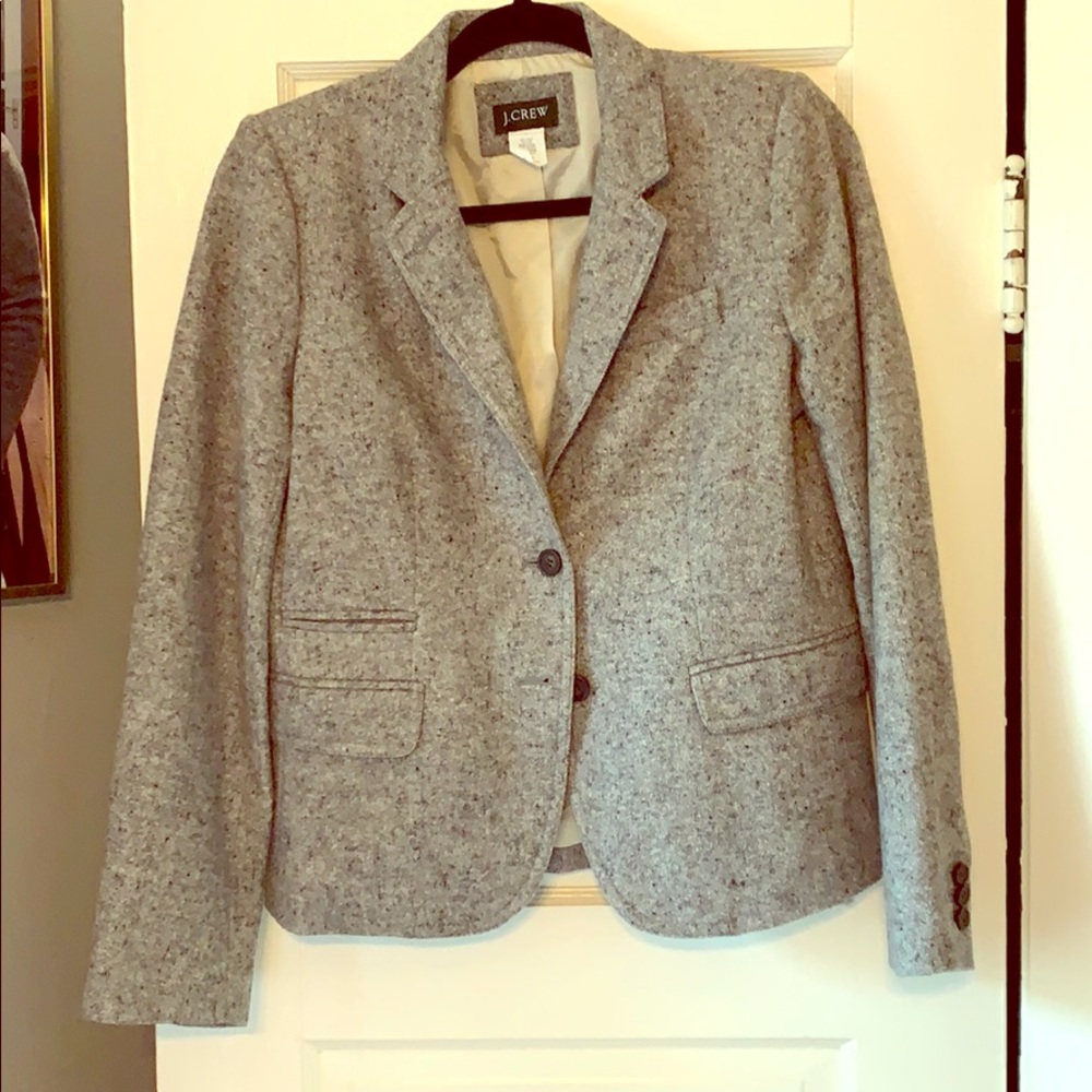 J. Crew Schoolboy Blazer, Grey, Size 6